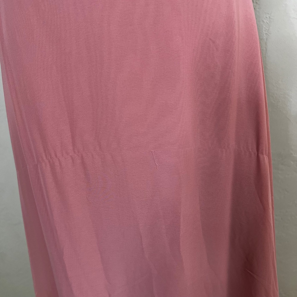 After Six 1545 Desert Rose Chiffon Halter Neck Formal Gown Maxi‎ Dress Size 6 - Picture 2 of 11